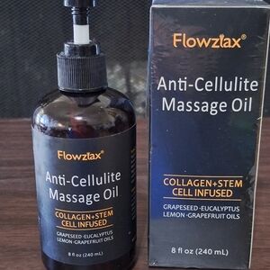 COLLAGEN-STEAM CELL INFUSER. Anti-Cellulite Massage Oil - Black WITH ORGANIC OIL